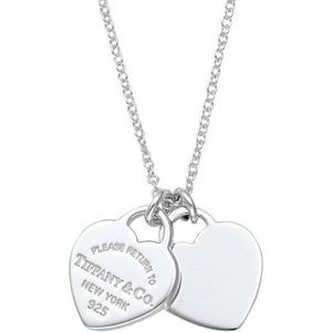 Tiffany & Co. 2 Heart Necklace